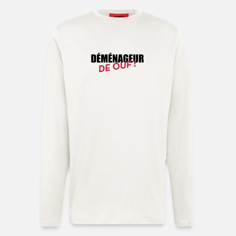 frachtführer / möbelpacker / mover / bewegen - Langarmshirt - made by SPREAD  - OFF WHITE