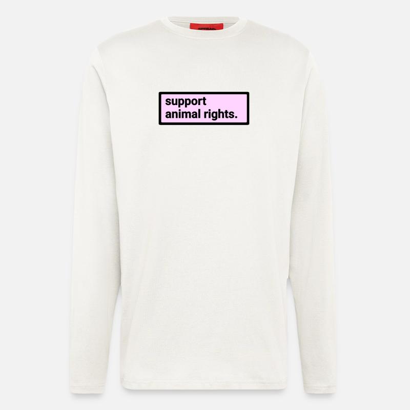 Animal Rights Support - Longsleeve - made by SPREAD  - OFF WHITE