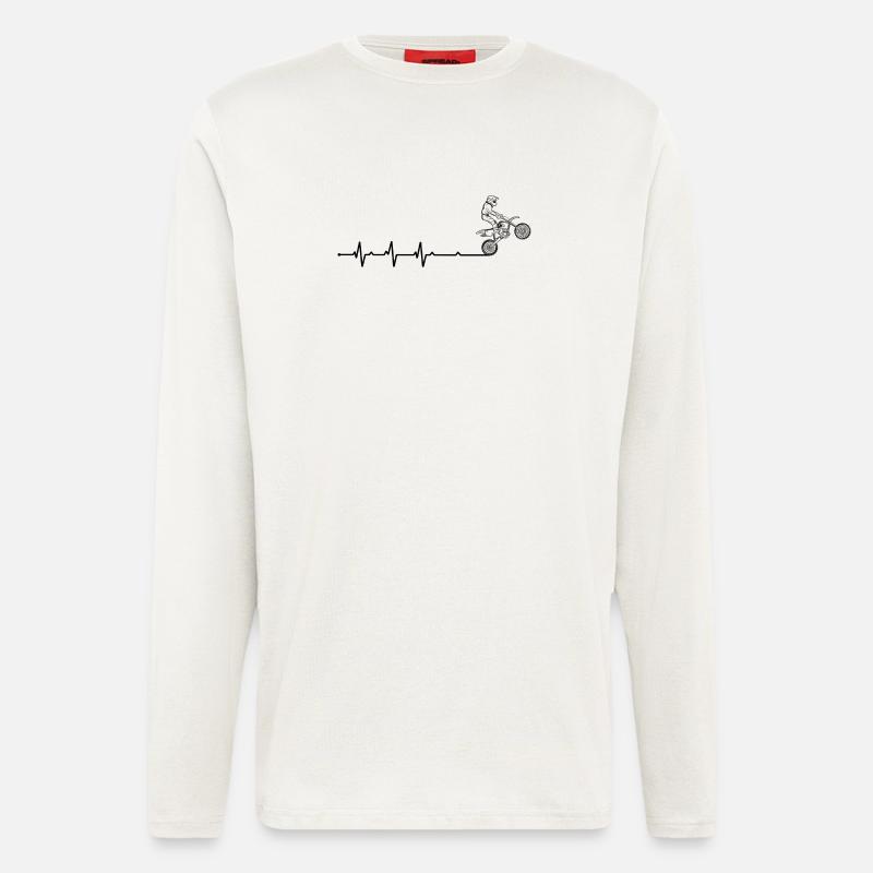 BMX Daredevil Silhouette - Longsleeve - made by SPREAD  - OFF WHITE