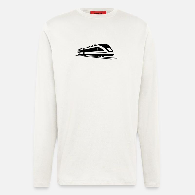 Train Graphic - Longsleeve - made by SPREAD  - OFF WHITE