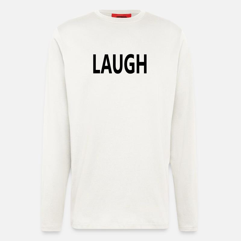Laugh - Langarmshirt - made by SPREAD  - OFF WHITE