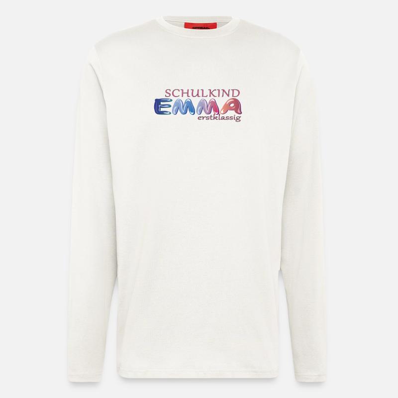 Schulkind Emma Schule - Langarmshirt - made by SPREAD  - OFF WHITE