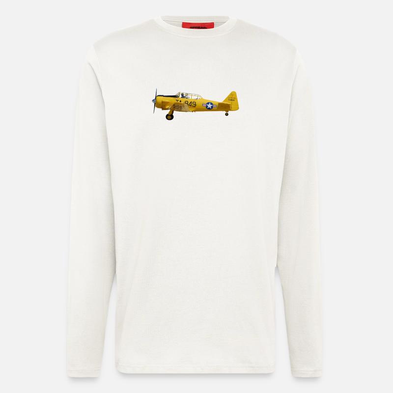 T-6 Texan - Longsleeve - made by SPREAD  - OFF WHITE