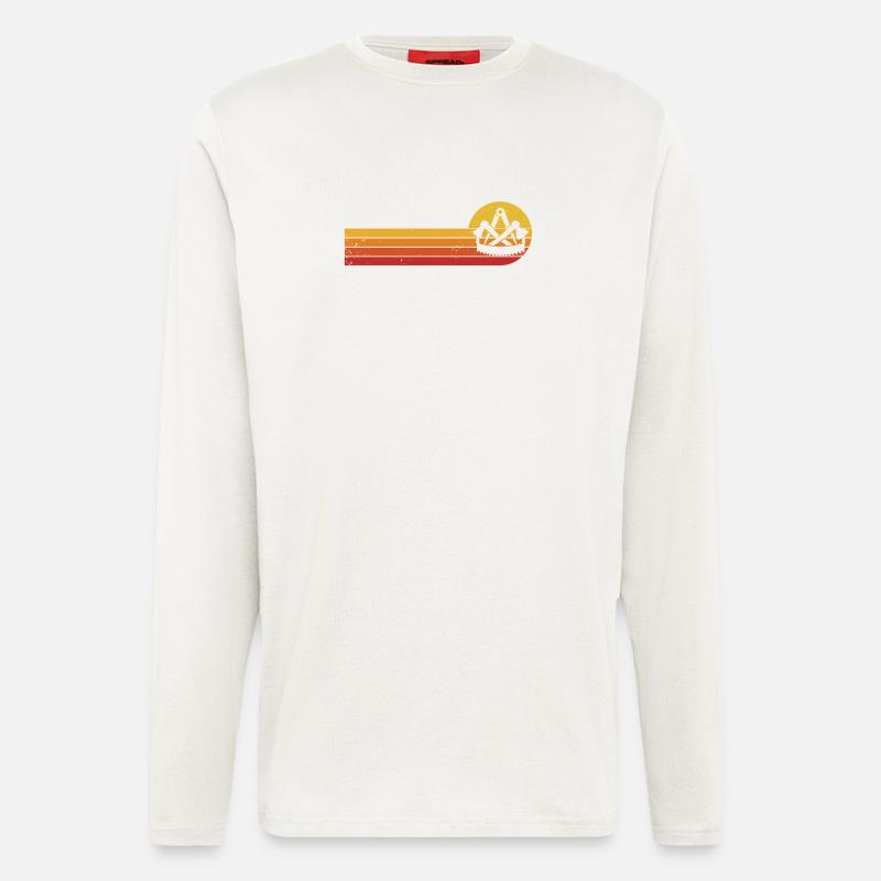 Zimmerer Zunftzeichen Zimmermann Handwerk Zunft - Langarmshirt - made by SPREAD - OFF WHITE