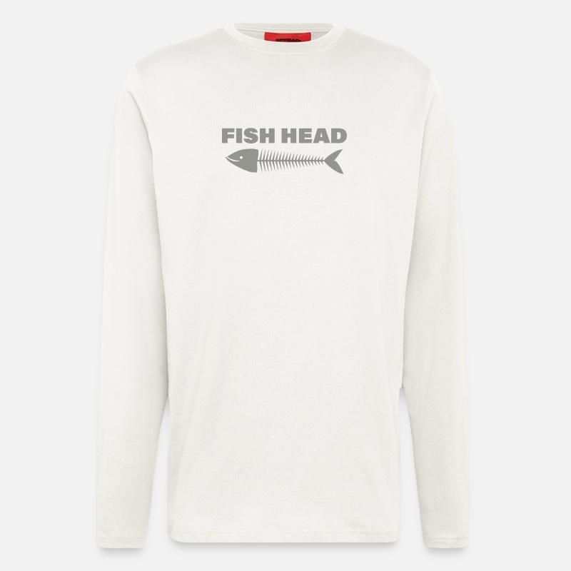 FISH HEAD - Langarmshirt - made by SPREAD  - OFF WHITE