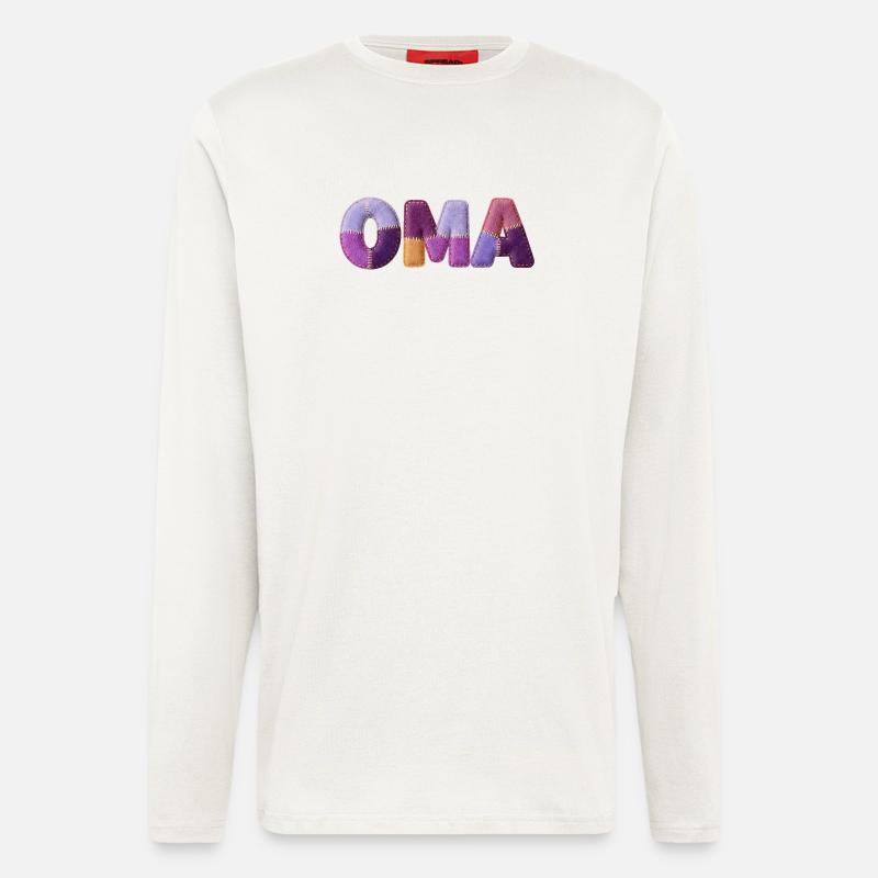 Granny Patchwork Letters Top Trend - Longsleeve - made by SPREAD  - OFF WHITE