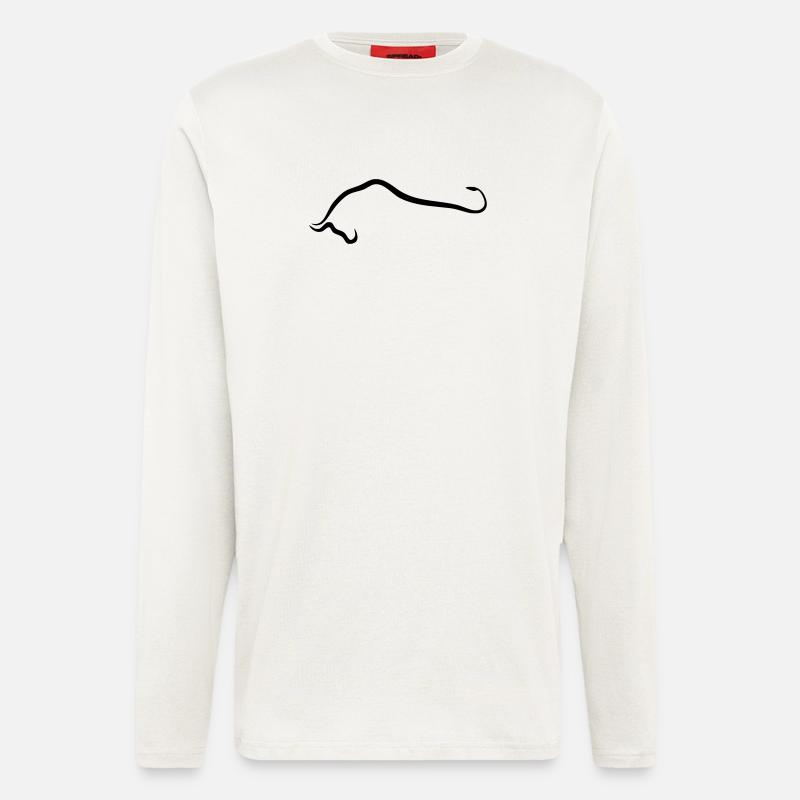 Toro Silhouette - Manches longues bio décontracté fabriqué en UE - OFF WHITE