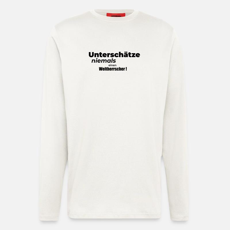cosmocrate - Manches longues bio décontracté fabriqué en UE - OFF WHITE