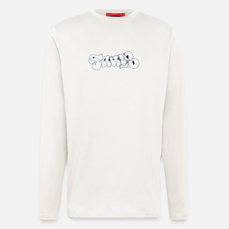 Paris Graffiti Hoodie - Langarmshirt - made by SPREAD  - OFF WHITE