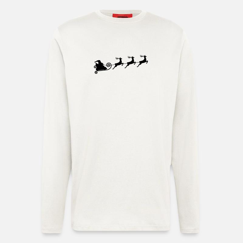 Rentierschlittenfahrt - Langarmshirt - made by SPREAD  - OFF WHITE