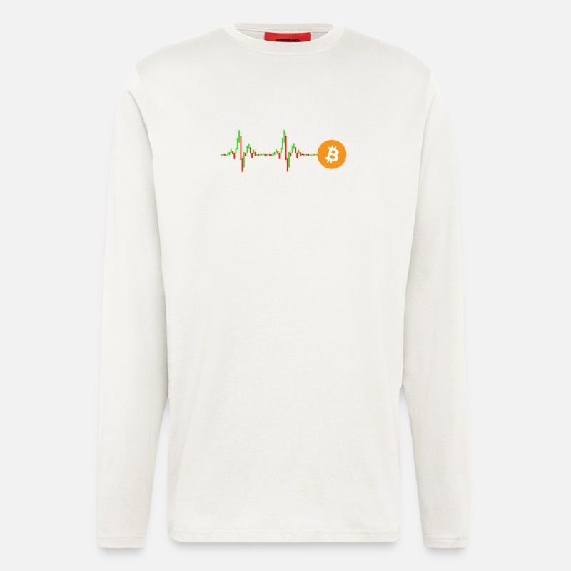 Bitcoin Chart Pattern - Longsleeve - made by SPREAD  - OFF WHITE
