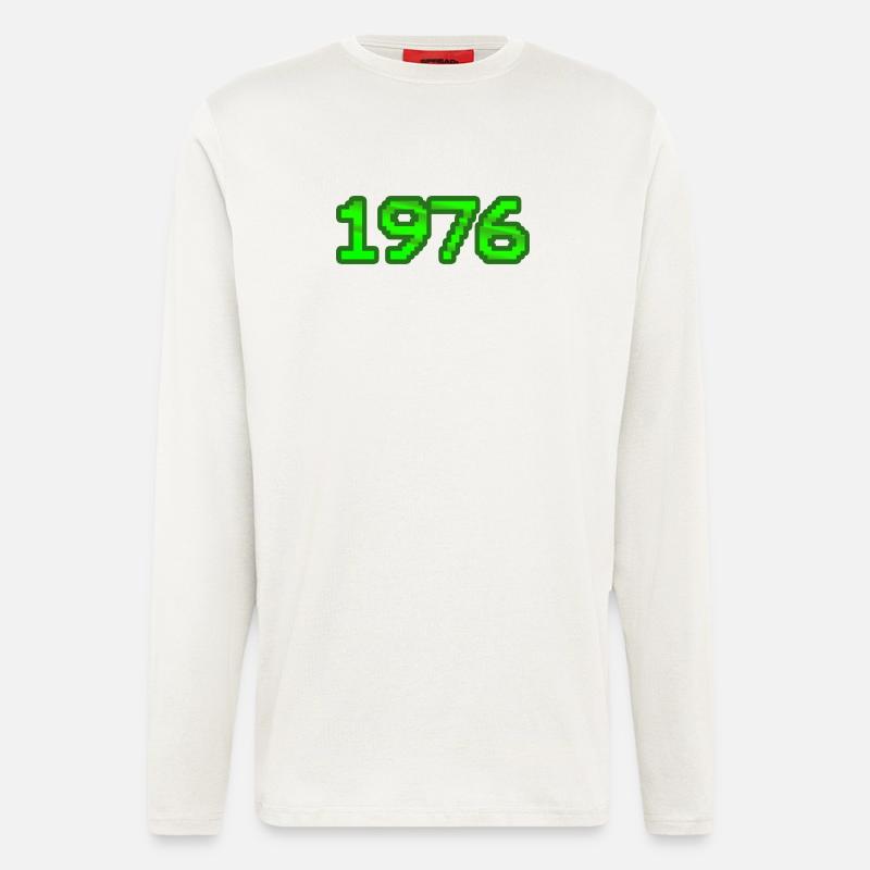 Nerd 1976 - Langarmshirt - made by SPREAD  - OFF WHITE