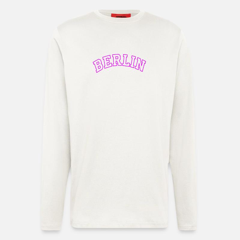 Neon Berlin Bow Typography - Longsleeve - made by SPREAD  - OFF WHITE