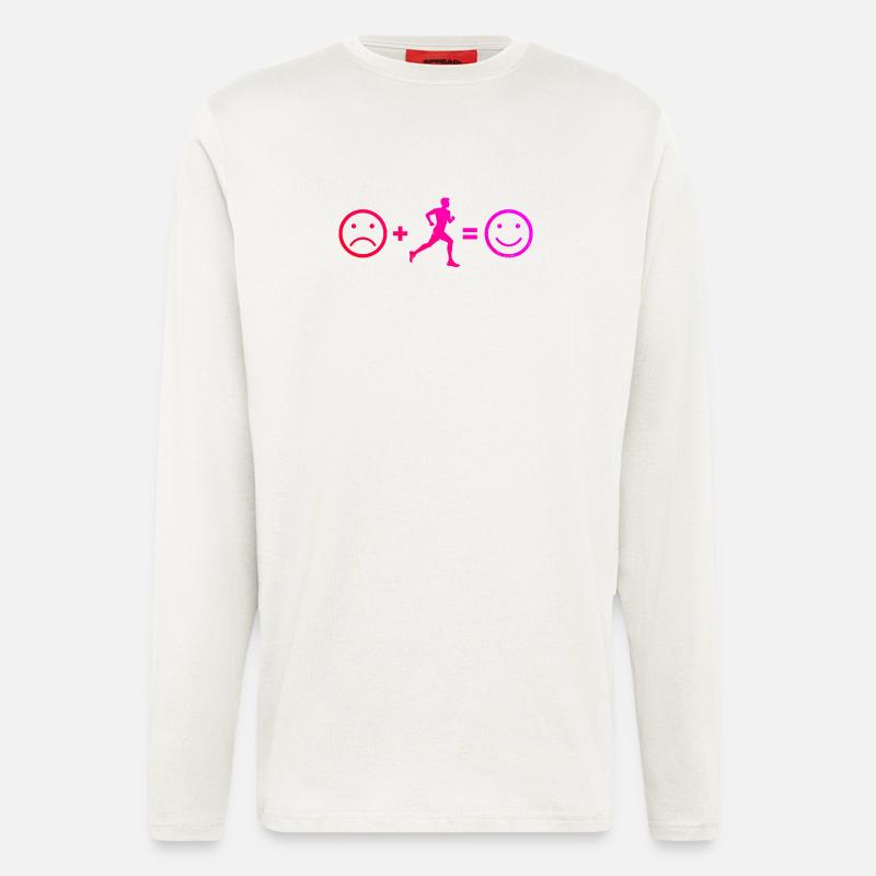 Geschenkidee für einen Running mit Running - Langarmshirt - made by SPREAD  - OFF WHITE