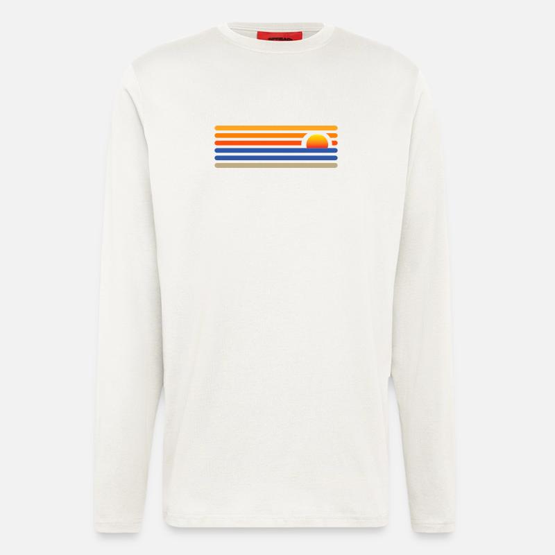 Sunset on the beach - Longsleeve - made by SPREAD  - OFF WHITE