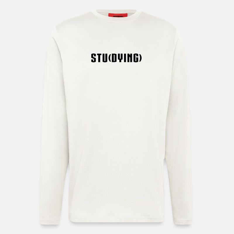 Studying Dying - Longsleeve - made by SPREAD  - OFF WHITE