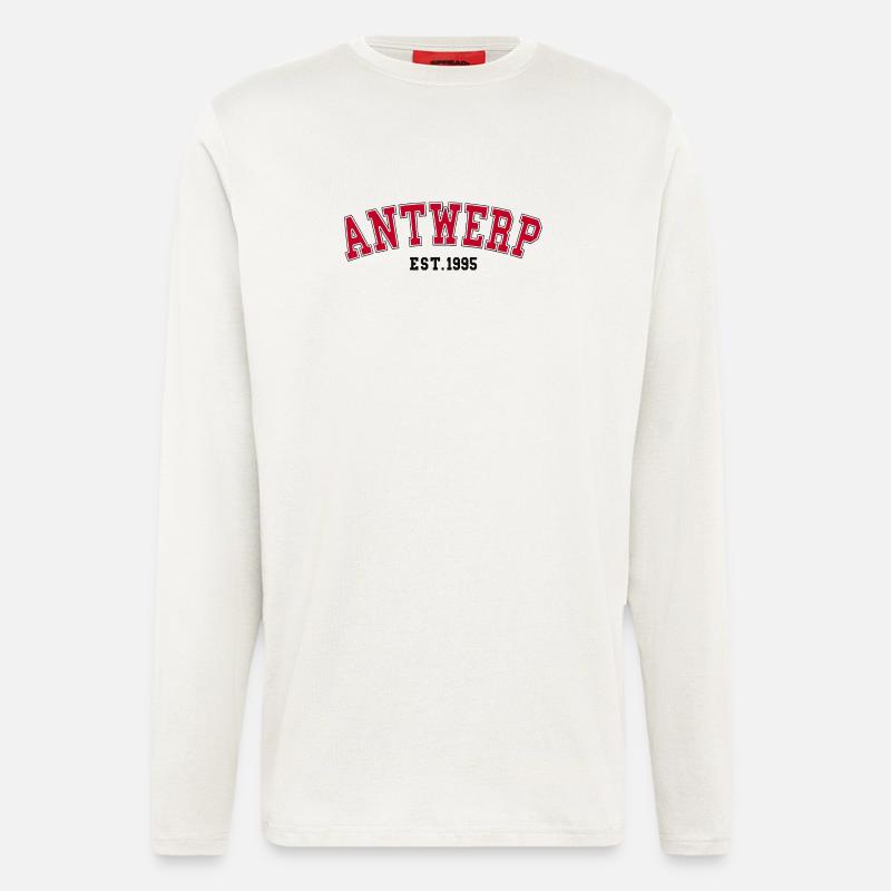 Antwerp Est. 1995 - Longsleeve - made by SPREAD  - OFF WHITE