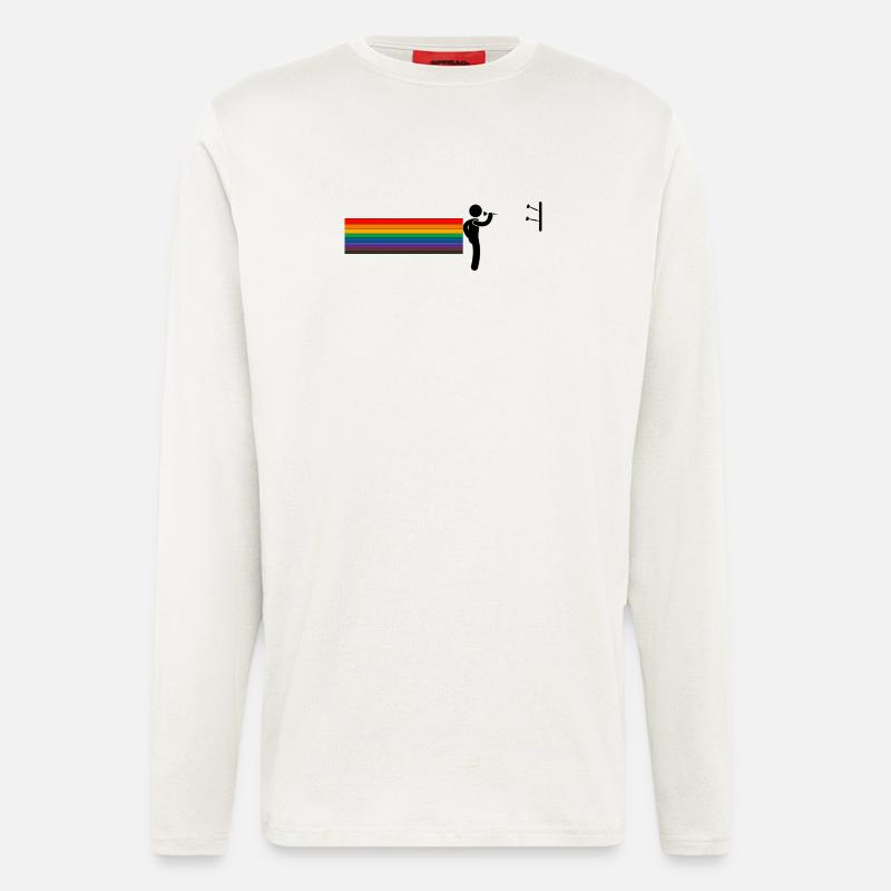 Rainbow Darter – Throw with Pride - Langarmshirt - made by SPREAD  - OFF WHITE