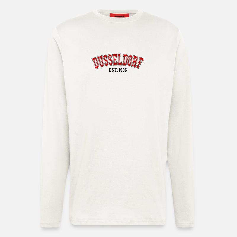 Düsseldorf gegründet 1996 - Langarmshirt - made by SPREAD  - OFF WHITE