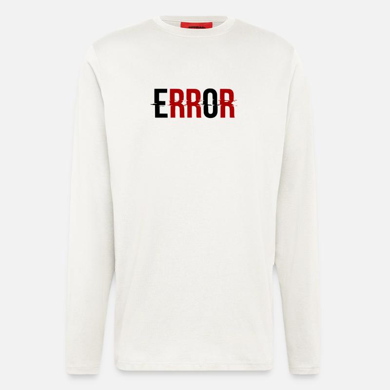 Error Glitch-Design Error Message - Longsleeve - made by SPREAD  - OFF WHITE