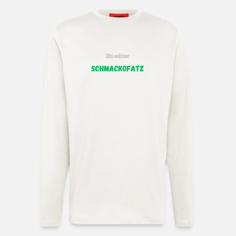 Ein echter Schmackofatz - Langarmshirt - made by SPREAD  - OFF WHITE