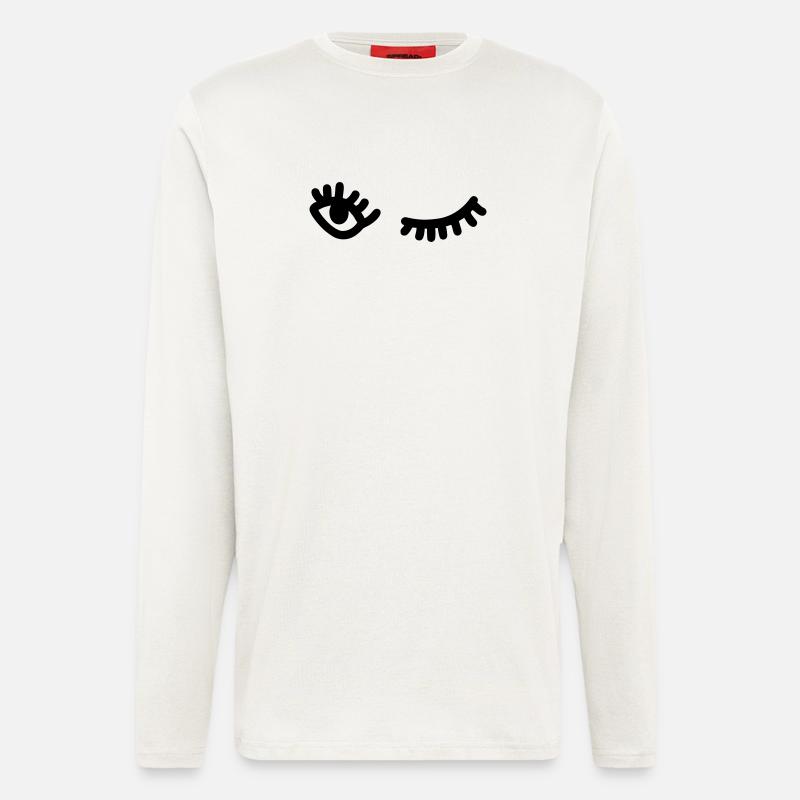 Zwinkern - Langarmshirt - made by SPREAD  - OFF WHITE