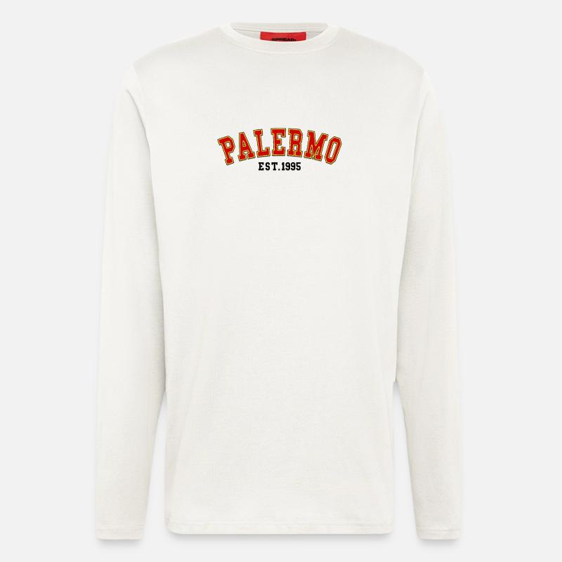 Palermo Est.1995 - Langarmshirt - made by SPREAD  - OFF WHITE