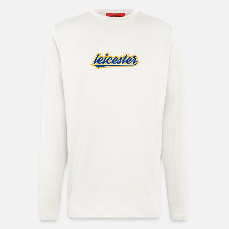 Leicester Script Swoosh auf Kleidung - Langarmshirt - made by SPREAD  - OFF WHITE