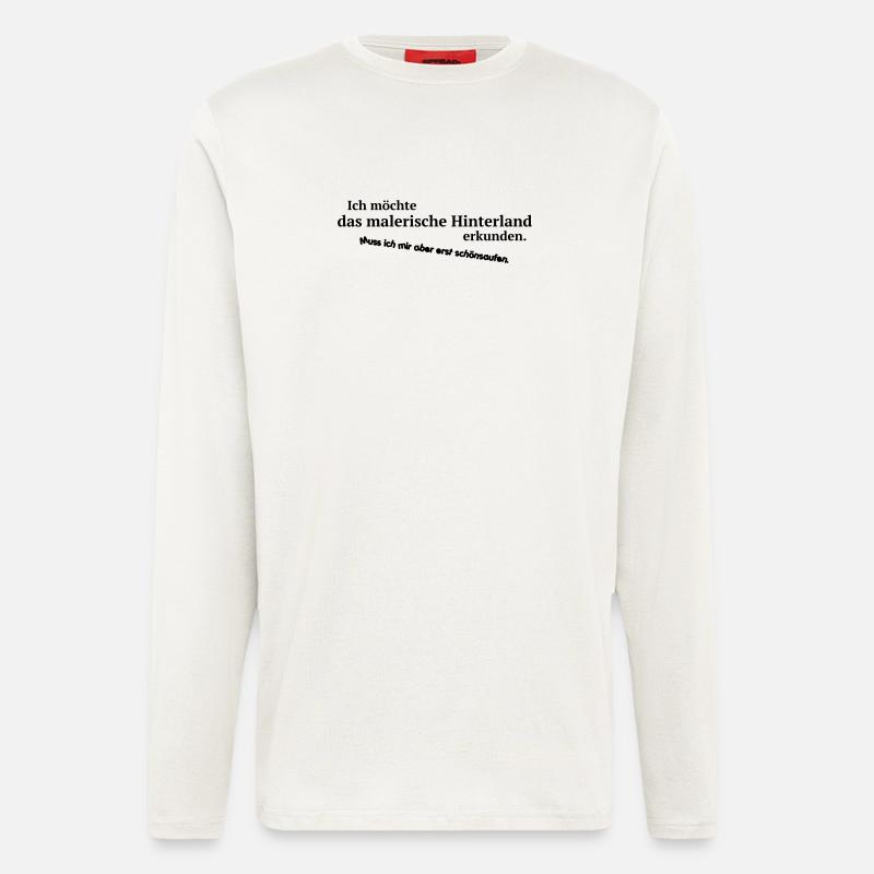 Malerisches Hinterland - Langarmshirt - made by SPREAD  - OFF WHITE