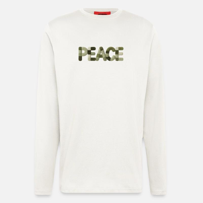 Modern Patchwork Peace Style Sticker - Longsleeve - made by SPREAD  - OFF WHITE