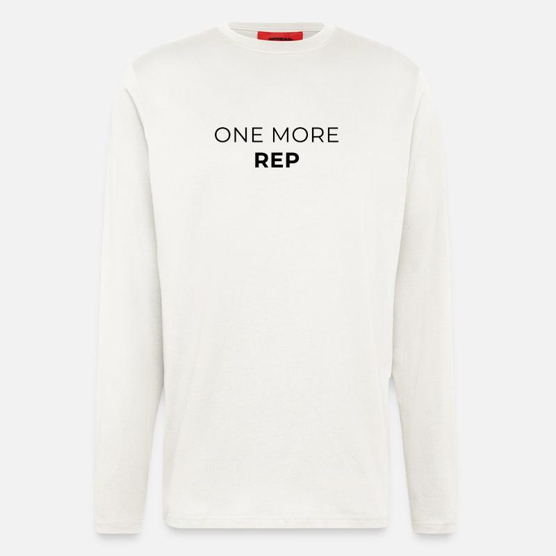 One more Rep - Gym Design - Langarmshirt - made by SPREAD  - OFF WHITE