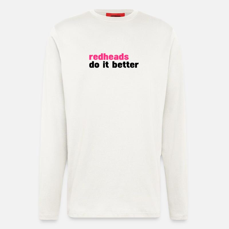 Rothaarigen es besser (Rothaarigen es besser) - Langarmshirt - made by SPREAD  - OFF WHITE