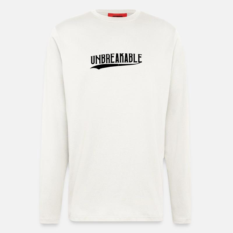 unbreakable unstoppable strong training popular - Longsleeve - made by SPREAD  - OFF WHITE
