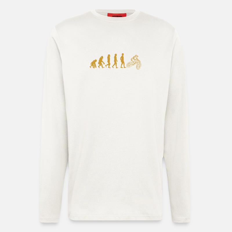 Evolution Moto Rider - Longsleeve - made by SPREAD  - OFF WHITE