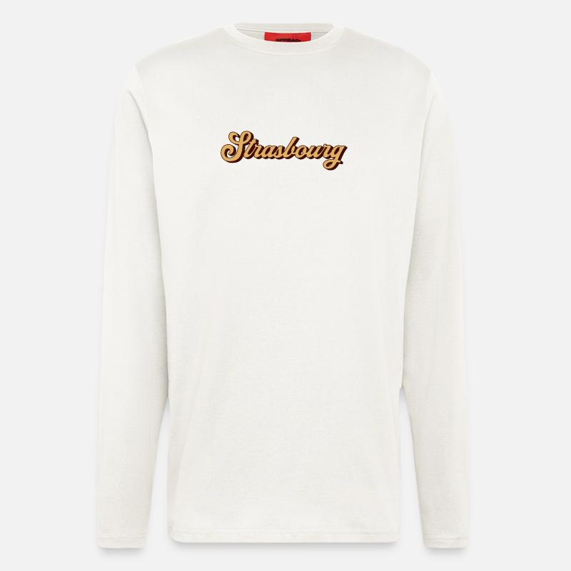 Strasbourg Script Souvenir - Langarmshirt - made by SPREAD  - OFF WHITE