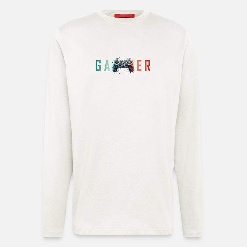 GAMER - Explosive Controller Design - Longsleeve - made by SPREAD  - OFF WHITE