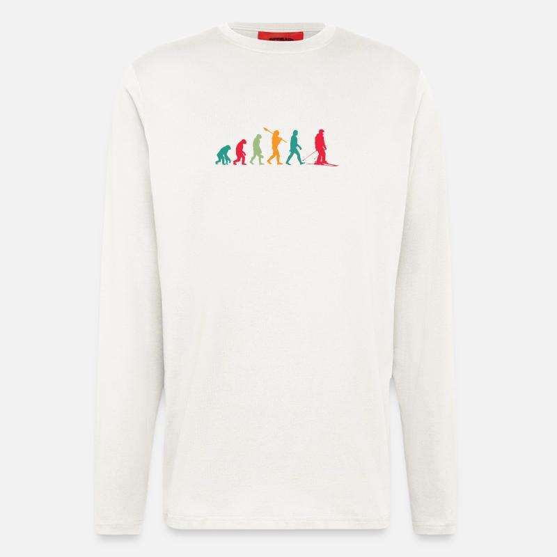 Evolution Ski - Longsleeve - made by SPREAD  - OFF WHITE