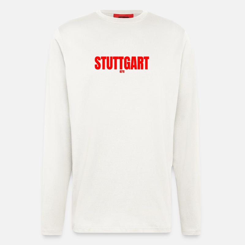 Stuttgart 0711 - Langarmshirt - made by SPREAD  - OFF WHITE