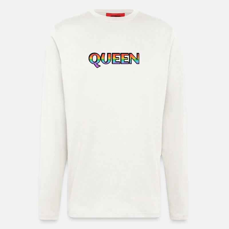 KÖNIGIN REGENBOGEN - Langarmshirt - made by SPREAD  - OFF WHITE