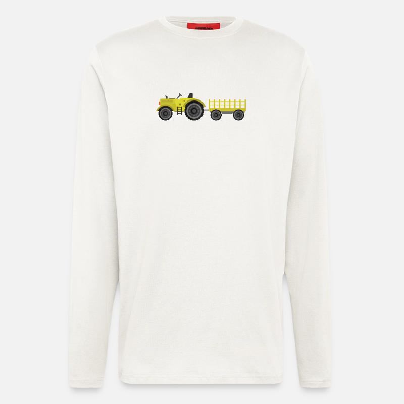 Landtraktor - Langarmshirt - made by SPREAD  - OFF WHITE