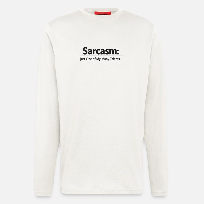 Sarcasm / Sarkasmus - Longsleeve - made by SPREAD  - OFF WHITE