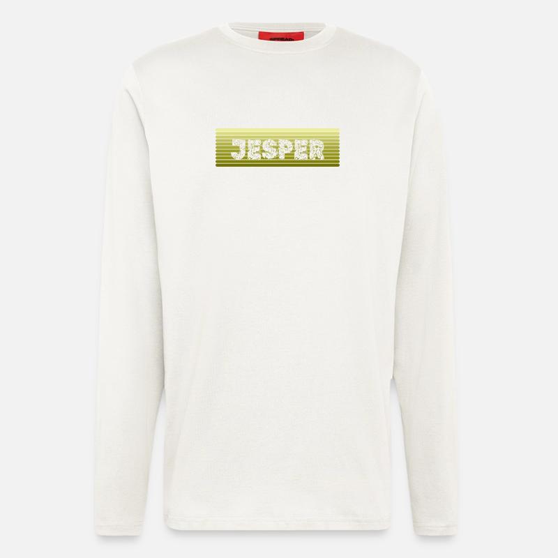 Nom : Jesper - Manches longues bio décontracté fabriqué en UE - OFF WHITE