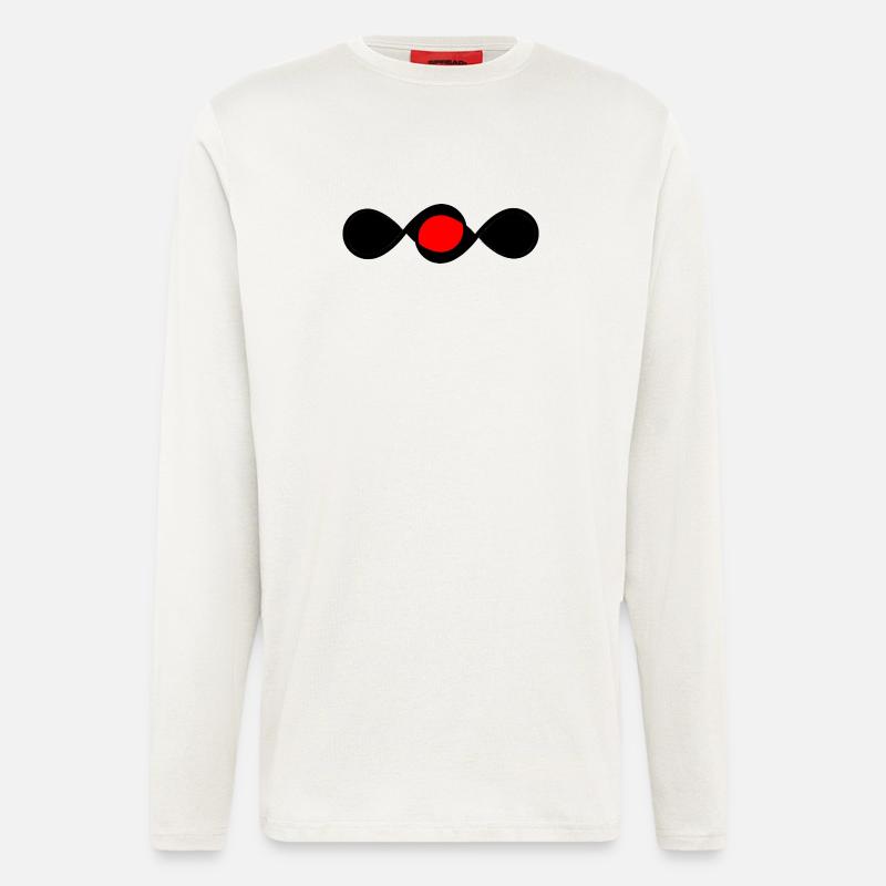 Red Infinity Spotlight - Langarmshirt - made by SPREAD - OFF WHITE