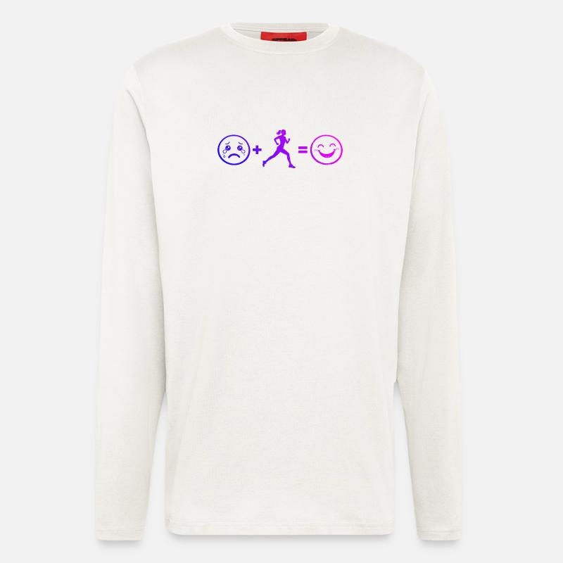 Geschenkidee für eine Running mit Running - Langarmshirt - made by SPREAD  - OFF WHITE