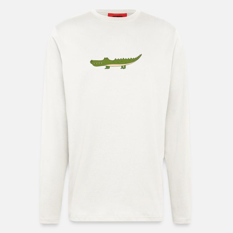 crocodile - Longsleeve - made by SPREAD - OFF WHITE