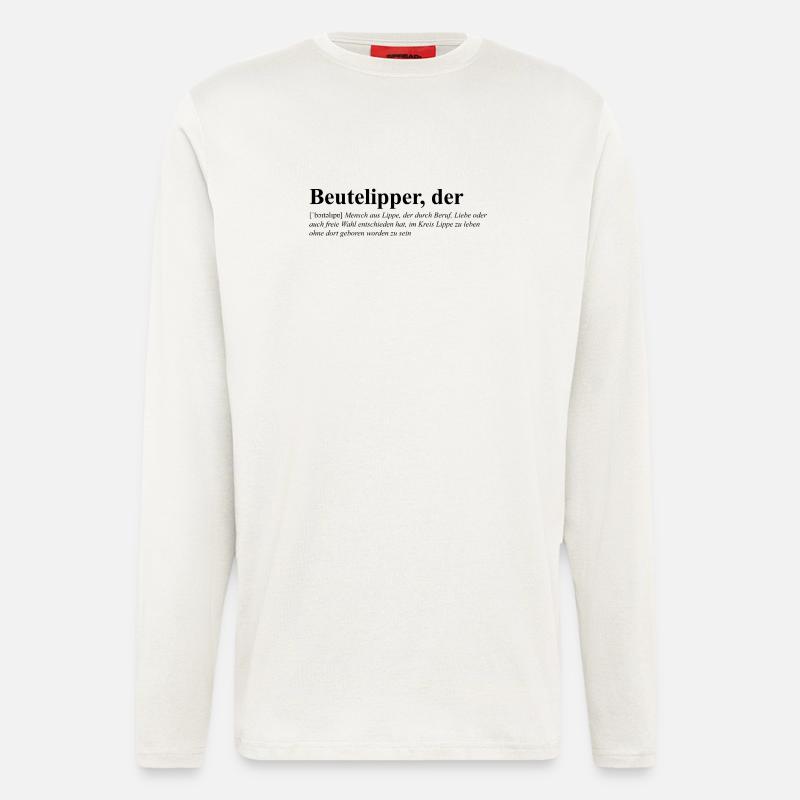 Beutelipper - Wörterbuch - Langarmshirt - made by SPREAD  - OFF WHITE