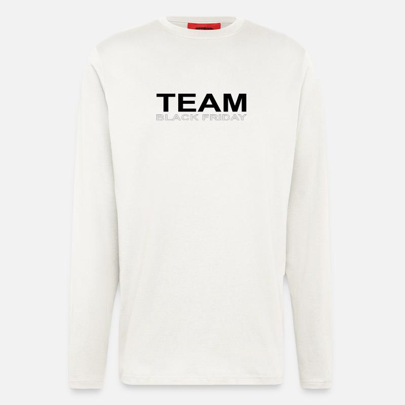 Team Black Friday - Langarmshirt - made by SPREAD - OFF WHITE