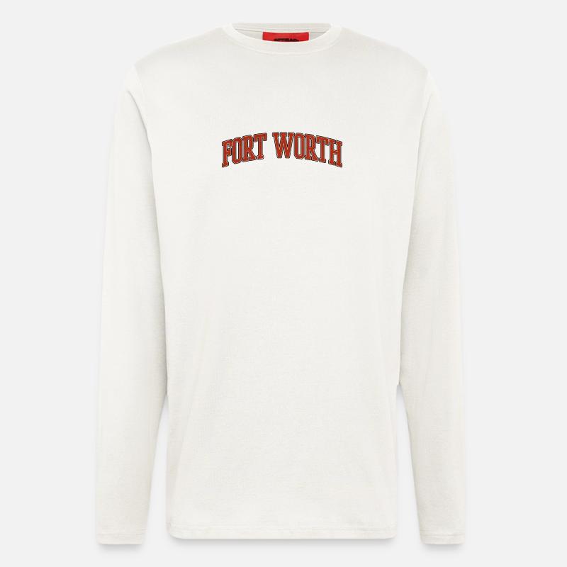 Fort Worth Hochschulbogen - Langarmshirt - made by SPREAD  - OFF WHITE