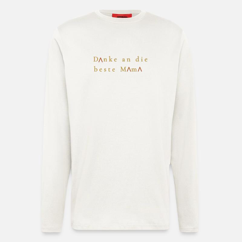Danke an die beste Mama - Langarmshirt - made by SPREAD - OFF WHITE