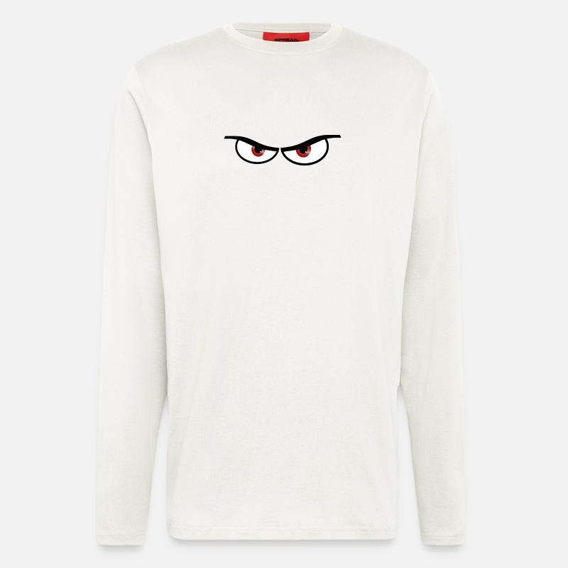 Evil eyes - gift idea - Longsleeve - made by SPREAD  - OFF WHITE